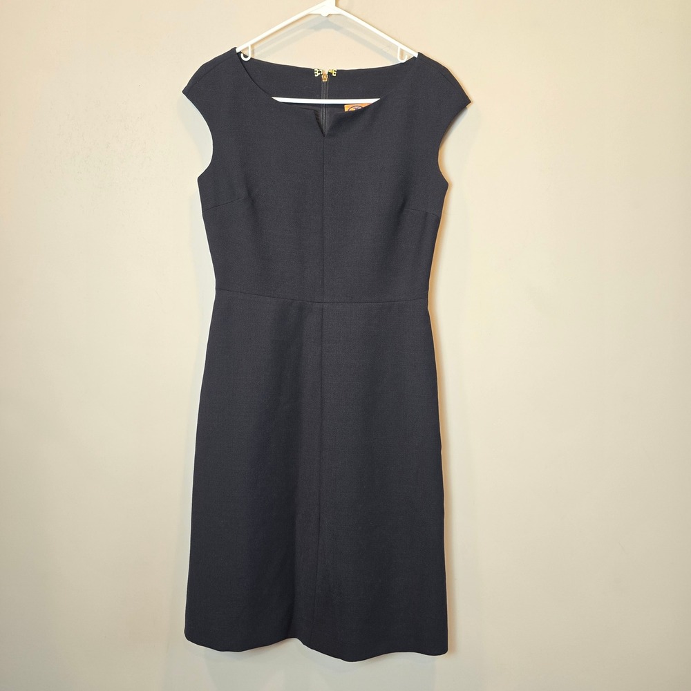 Tory Burch Dress Womens 4 Blue Sheath